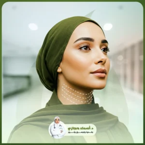 شد الرقبة بالخيوط