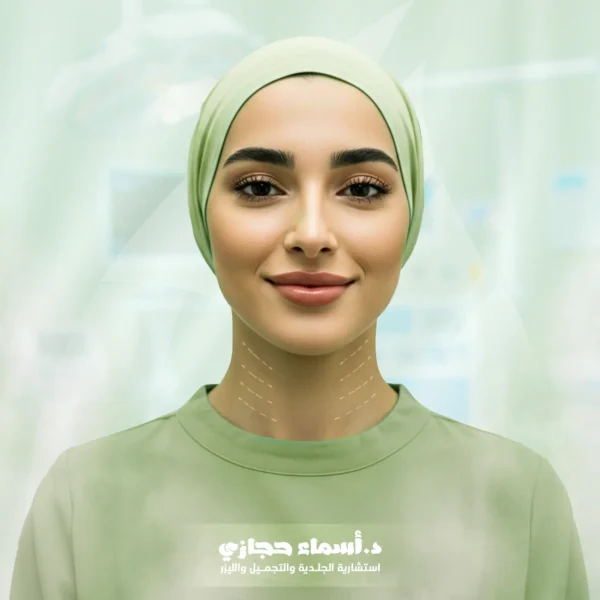 شد الرقبة بالخيوط